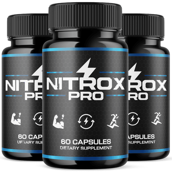 Nitrox Pro Advanced Formula Pills All Natural NitroxPro Vitamin Supplement 180 Capsules