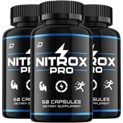 Nitrox Pro for Men Capsules   NitroxPro Vitamin Complex Pills Energy, 3 Pack, 180 Capsules