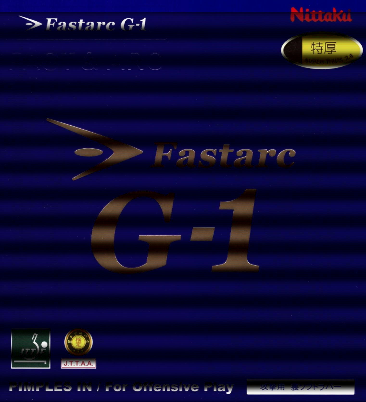 Nittaku Fastarc G-1 Table Tennis and Ping Pong Rubber - Max Red