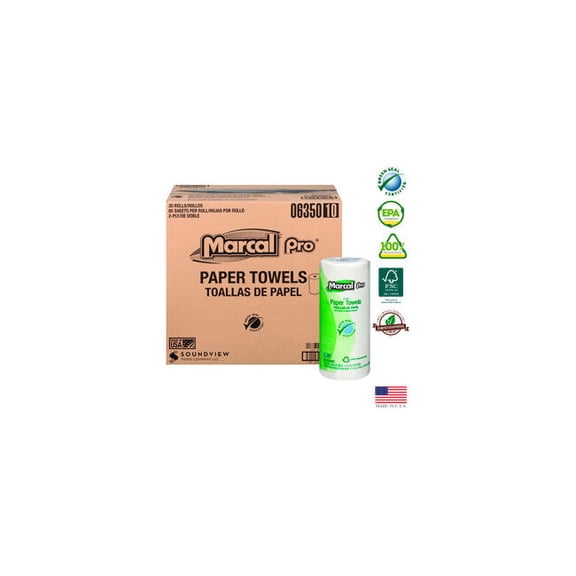 Marcal Pro Kitchen Paper Towels - 85 Sheets/Roll 30 Rolls/Case