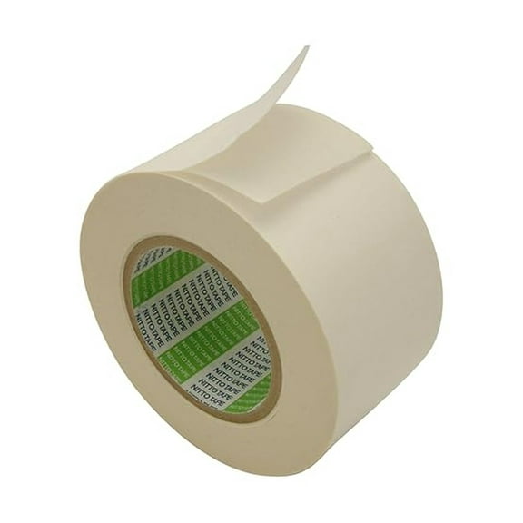 Nitto P-02 Double Sided Tape - 3" x 36yd, Synthetic Rubber Adhesive, Heavy Duty Mounting Tape for Metal, Glass, Laminating & Machining