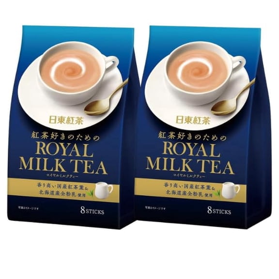 Nittoh 16 Count Royal Milk Tea Instant Sticks, Japanese Milk Tea