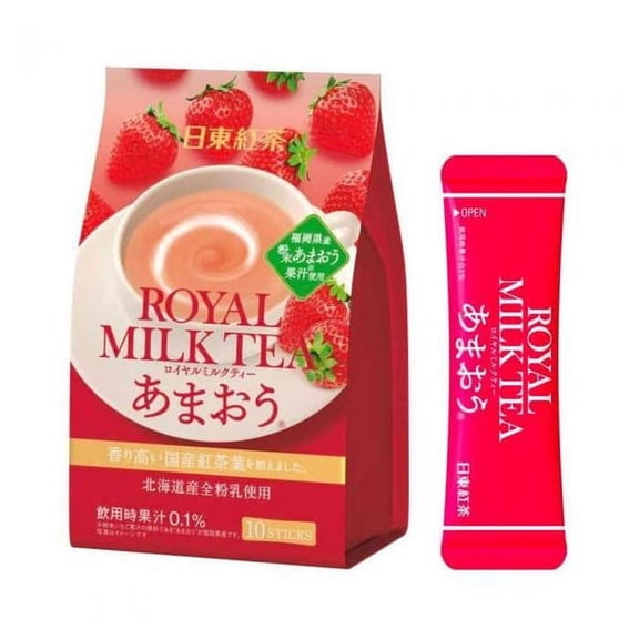 Nittoh Royal Milk Tea Strawberry Flavor, 8 Sticks (112g)