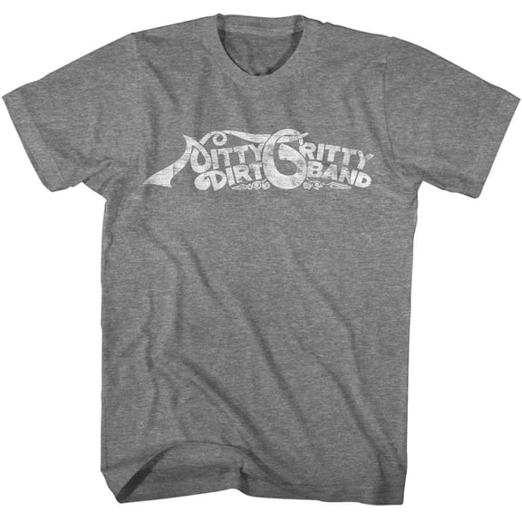 Nitty Gritty Dirt Band Curvy Logo Graphite Heather T-Shirt