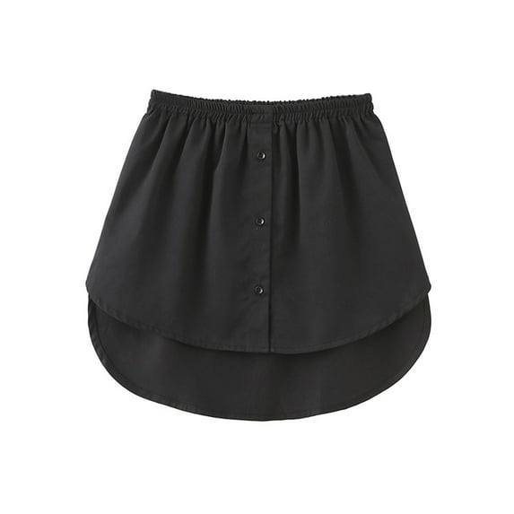 Nituyy Adjustable Layering Fake Tops Lower Sweep, Half-Length A Version Clothing Match Lower Skirt Hem