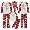 thumbnail image 1 of Nituyy Christmas Family Matching Pajama Red Holiday Pjs Sets Cotton Sleepwear, 1 of 8
