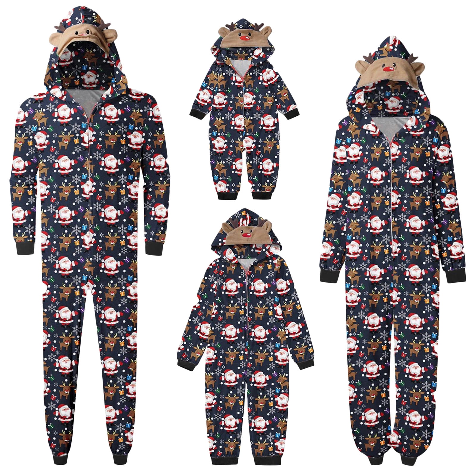 Nituyy Christmas Family Matching Pajama Red Holiday Pjs Sets Cotton ...