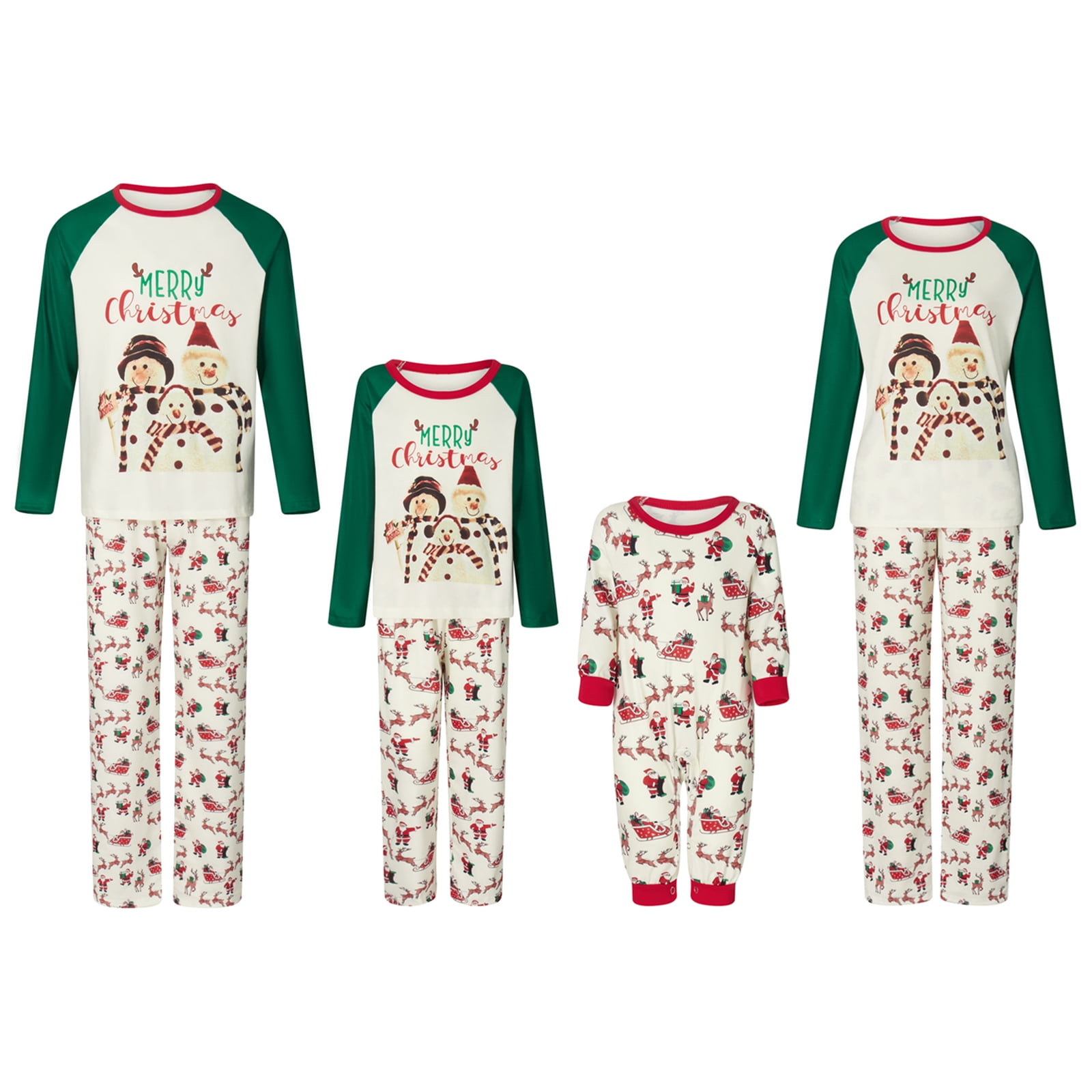 Nituyy Christmas Family Pajamas Holiday Christma Pajama Family Matching ...