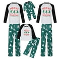 thumbnail image 1 of Nituyy Christmas Family Pajamas Set Reindeer Pattern Tops And Pants, 1 of 7
