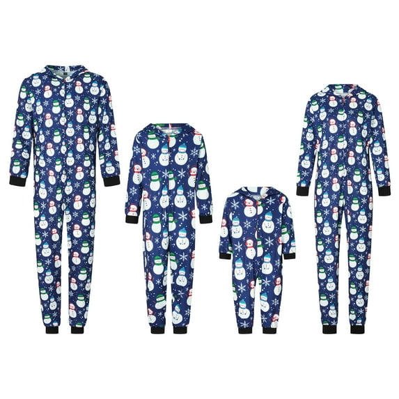 Nituyy Christmas Family Pajamas Set Reindeer Pattern Tops And Pants