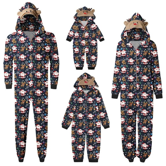 Nituyy Christmas Pajamas Set Matching Christmas Pjs Set Holiday Pajamas for Women Reindeer Sleepwear Nightgown
