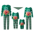 thumbnail image 1 of Nituyy Christmas Pajamas for Family Matching Pjs Set Xmas Striped Bottoms Pants Jammies for Kids Womens Mens, 1 of 10