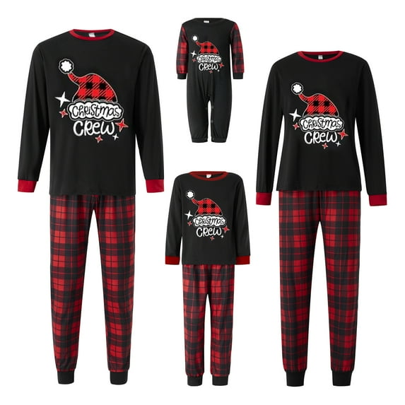 Nituyy Christmas Pajamas for Family Red Plaid Matching Family Christmas Pajamas Pj Pants Christmas 2023(Baby, Kids, Men, Women)