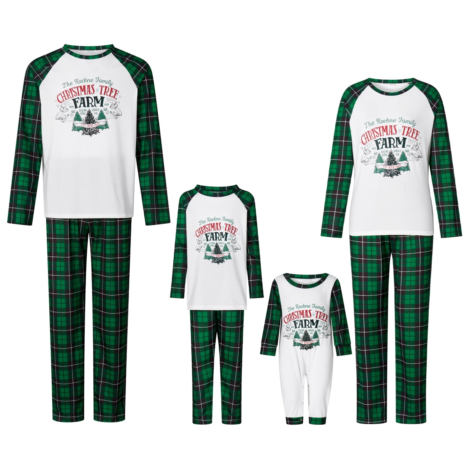 Nituyy Christmas Pajamas for Family Red Plaid Matching Family Christmas