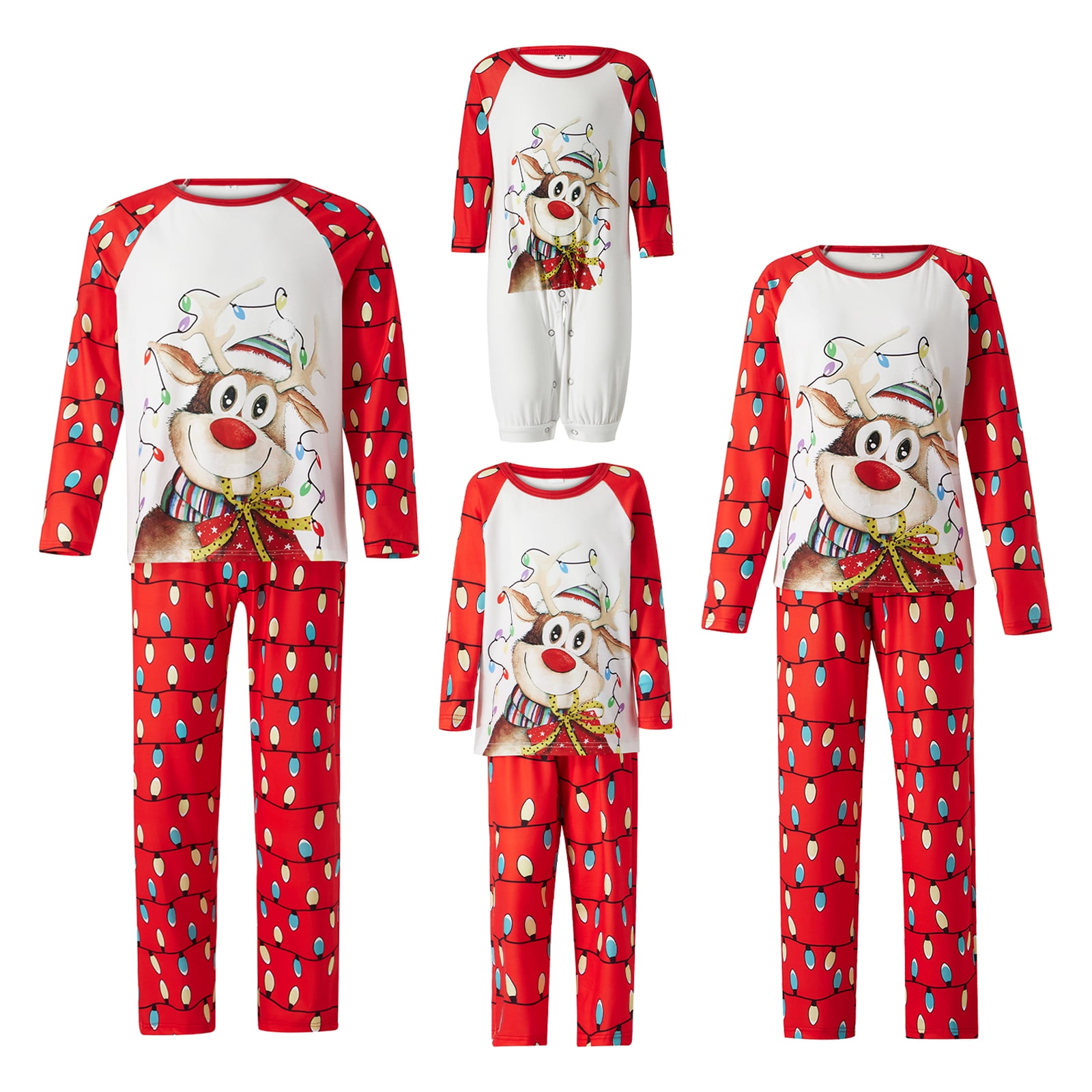 Nituyy Christmas Pajamas for family, Sets Matching Pajamas Cute