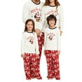 thumbnail image 1 of Nituyy Family Christmas Pajamas Set Xmas Letter Print Sleepwear Pjs Nightwear, 1 of 5