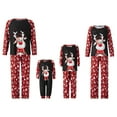 thumbnail image 1 of Nituyy Family Matching Christmas Pajamas Set, Xmas Tree Letter Print Round Neck Long Sleeve Tops Plaid Long Pants for Parents Kids, 1 of 10