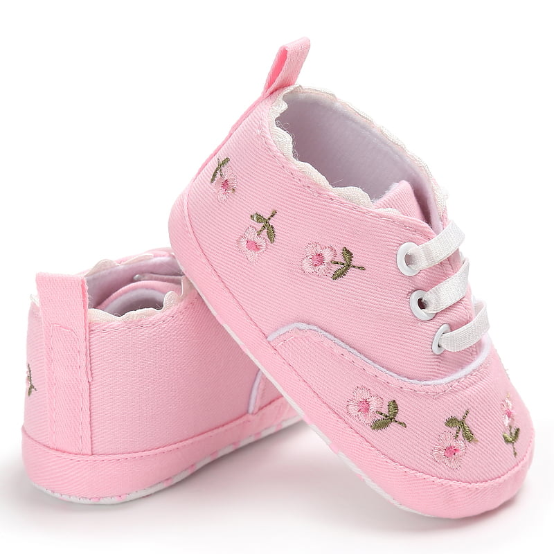 Gender: Women Color: Baby Pink Girls White High Top Sneakers