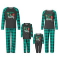 thumbnail image 1 of Nituyy Holiday Family Pajamas Matching Sets Christmas PJs with Mama Bear Printed Romper Plaid Pants Sleepwear, 1 of 8