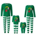 thumbnail image 1 of Nituyy Matching Christmas Pajamas for Family, Funny Holiday Cute Let It Snow Print Tops and Plaid Pants Xmas Sleepwear Pjs Set, 1 of 10