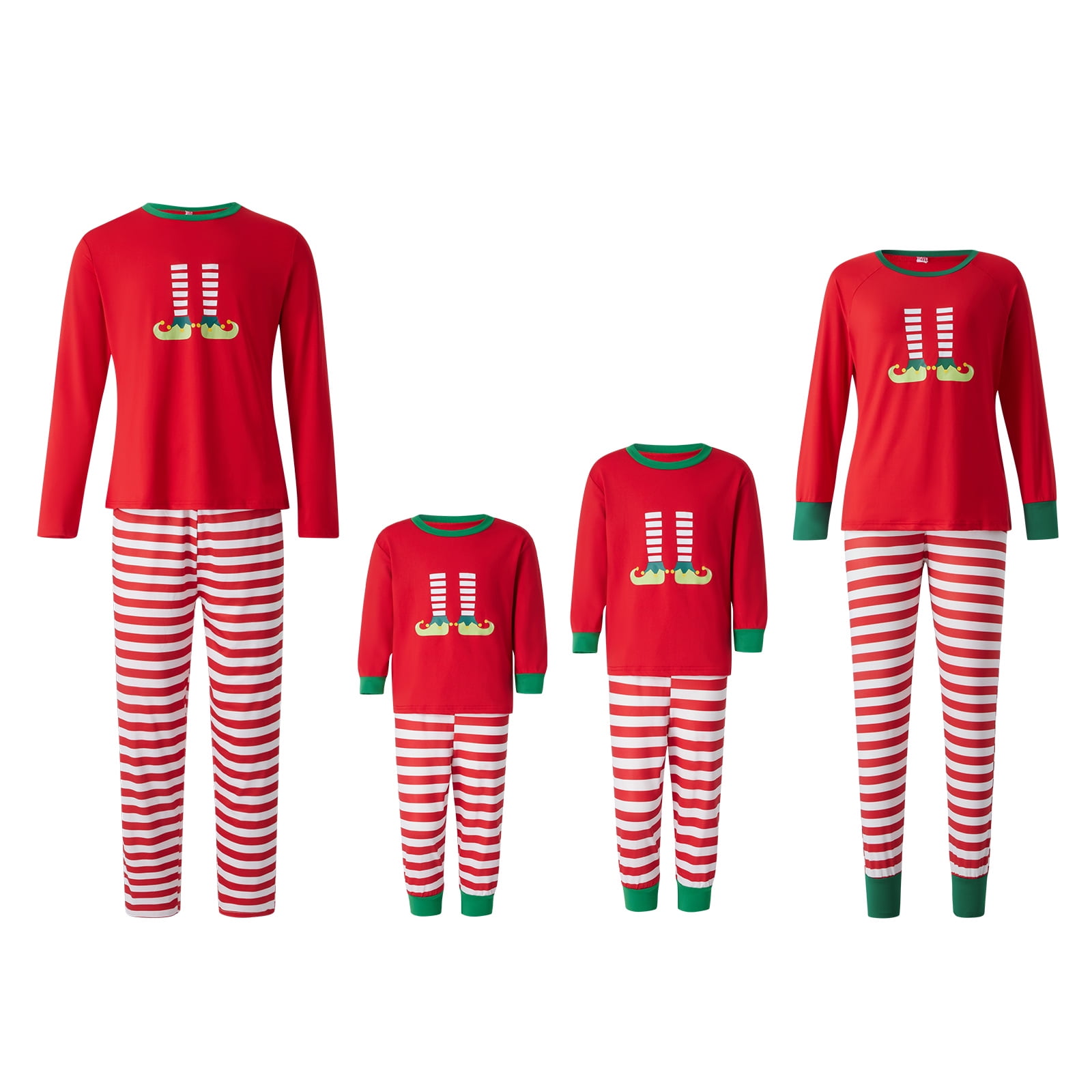 Nituyy Matching Christmas Pjs For Family,Elf Pajamas Christma Sets,Xmas
