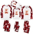 thumbnail image 1 of Nituyy Matching Family Pajamas Sets Christmas PJ's Sleepwear Printed Top with Plaid Bottom, 1 of 3