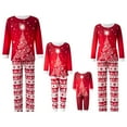 thumbnail image 1 of Nituyy Matching Family Pajamas Sets Long Sleeve Christmas Reindeer Plaid Pjs Striped Women Holiday Sleepwear Homewear, 1 of 10