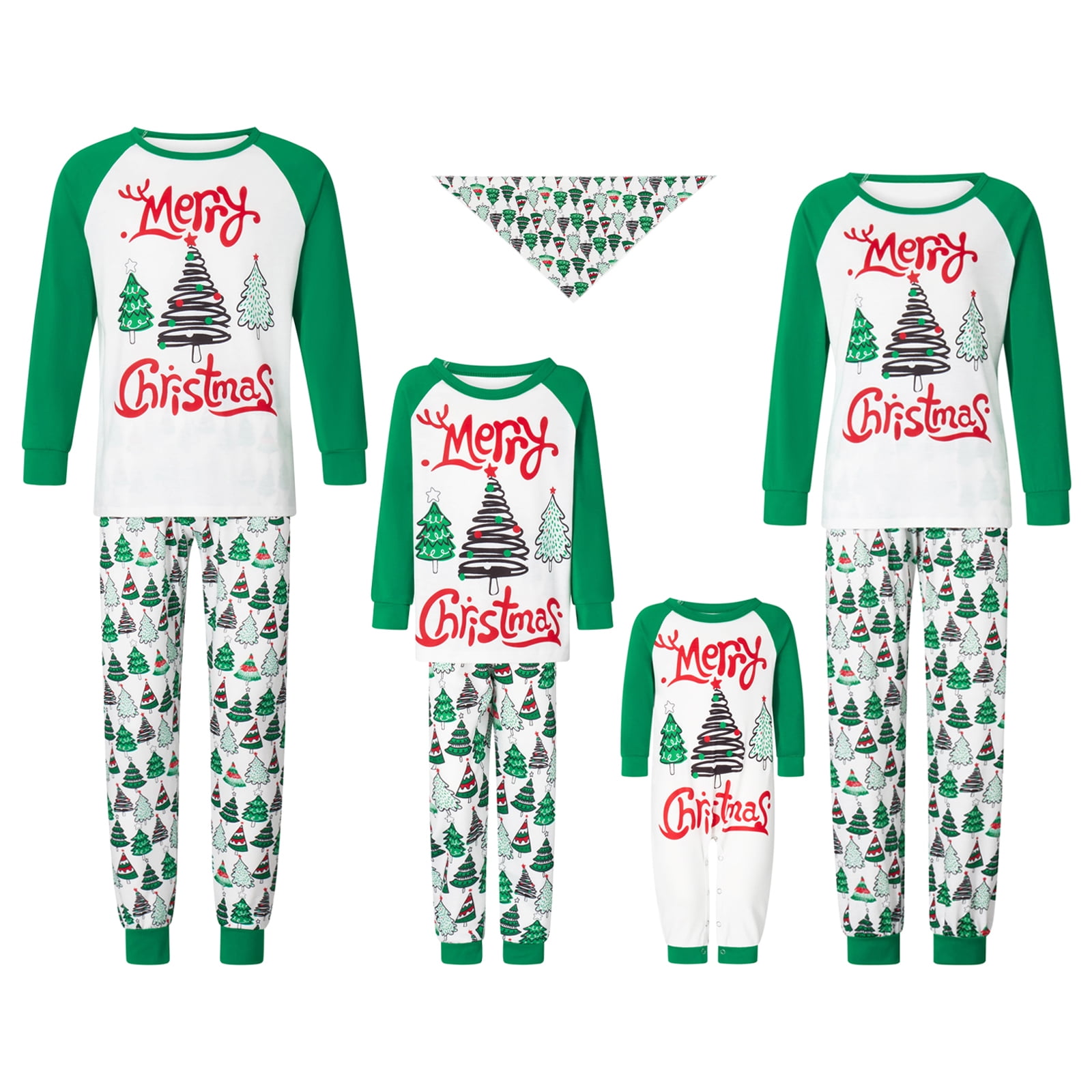 Nituyy Matching Pajamas Set for Family Fleece Christmas Sleepwear ...