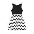 thumbnail image 1 of Nituyy Mommy and Me Family Matching Dress Floral Sundress for Kid Women, Boho Maxi Dress, Sleeveless Patchwork Dress, 1 of 5