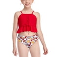 thumbnail image 1 of Nituyy Parent-Child Bikini Set Ruffle Camisole and Panty Swimsuit Summer, 1 of 6
