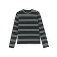 thumbnail image 1 of Nituyy Women Knit Basic Shirt Autumn Striped Long Sleeve Pullover Tops Club Streetwear, 1 of 7