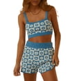 thumbnail image 1 of Nituyy Women's Two Pieces Clothes Outfit, Sleeveless Crop Tank Tops + Shorts, 1 of 9