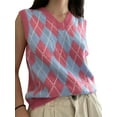 thumbnail image 1 of Nituyy Women’s V Neck Sweater Vest Kitted Pullover, 1 of 6