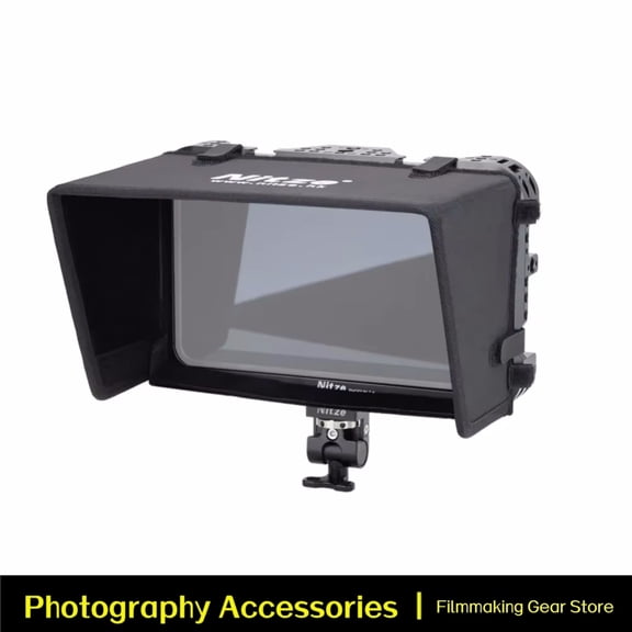 Nitze Cage Kit for Atomos SHOGUN 7" with PE14 HDMI Cable Clamp, LS7-B Sunhood, N58-J Shoulder Strap and N54-G3 Monitor Holder Mount