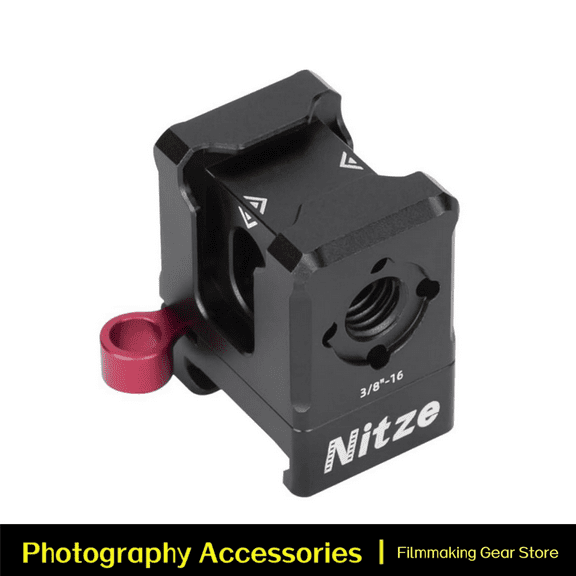 Nitze Cold Shoe Adapter with NATO Clamp for Monitor Mount, Triple Cold Shoe Mount to Quick Release NATO Clamp for LED Light, Microphone, DJI RS 2 / RSC 2 / RS 3 / RS 3 Pro/RS 3 Gimbal