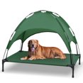 thumbnail image 1 of Niubya 48in Elevated Cooling Dog Bedy, Outdoor and indoor Portable Pet Cot with Removable Canopy, Green, 1 of 7
