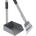 thumbnail image 1 of Niubya Pooper Scooper for Dog, Poop Scoop with 2 Pack Adjustable Long Handle, Black&Silver, 1 of 5