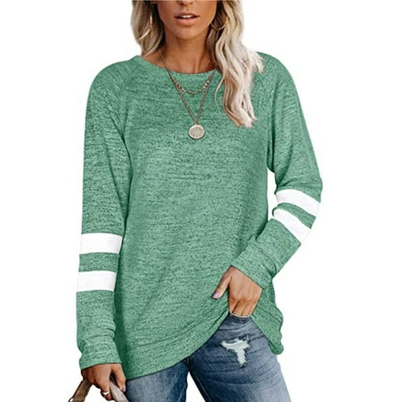 Niuer Fall Winter Baggy Long Sleeve Basic T-Shirts for Women Plus Size Tunic Loose Pullover Shirts Tops Ladies Fall Winter Thin Basic Tee Tops Lounge Wear Size S-3XL