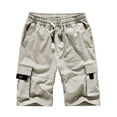 thumbnail image 1 of Niuer Hiking Cargo Short for Womens Walking Camping Outdoor Short Elastic Waist Summer Beach Knee Length Lounge Short Pocket, 1 of 2