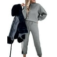 thumbnail image 1 of Niuer Long Sleeve Activewear Set for Women Tops Pants Casual Tracksuits Autumn Lounge Wear Outfits Set Gym Joggers Sweatpants Set, 1 of 2