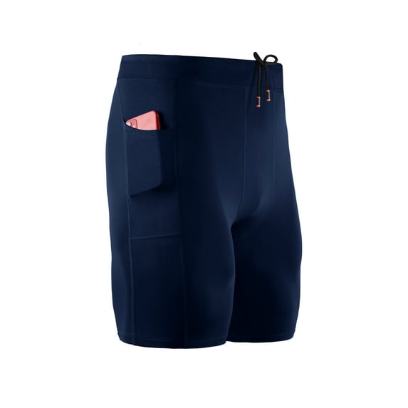 Niuer Men Compression Shorts Underwear Athletic Active Shorts with Pockets Cool Dry Workout Running Short Tights