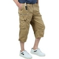 thumbnail image 1 of Niuer Men's Cargo Shorts with Multi Pockets Relaxed Fit Below Knee Long Work Tactical Shorts, 1 of 2