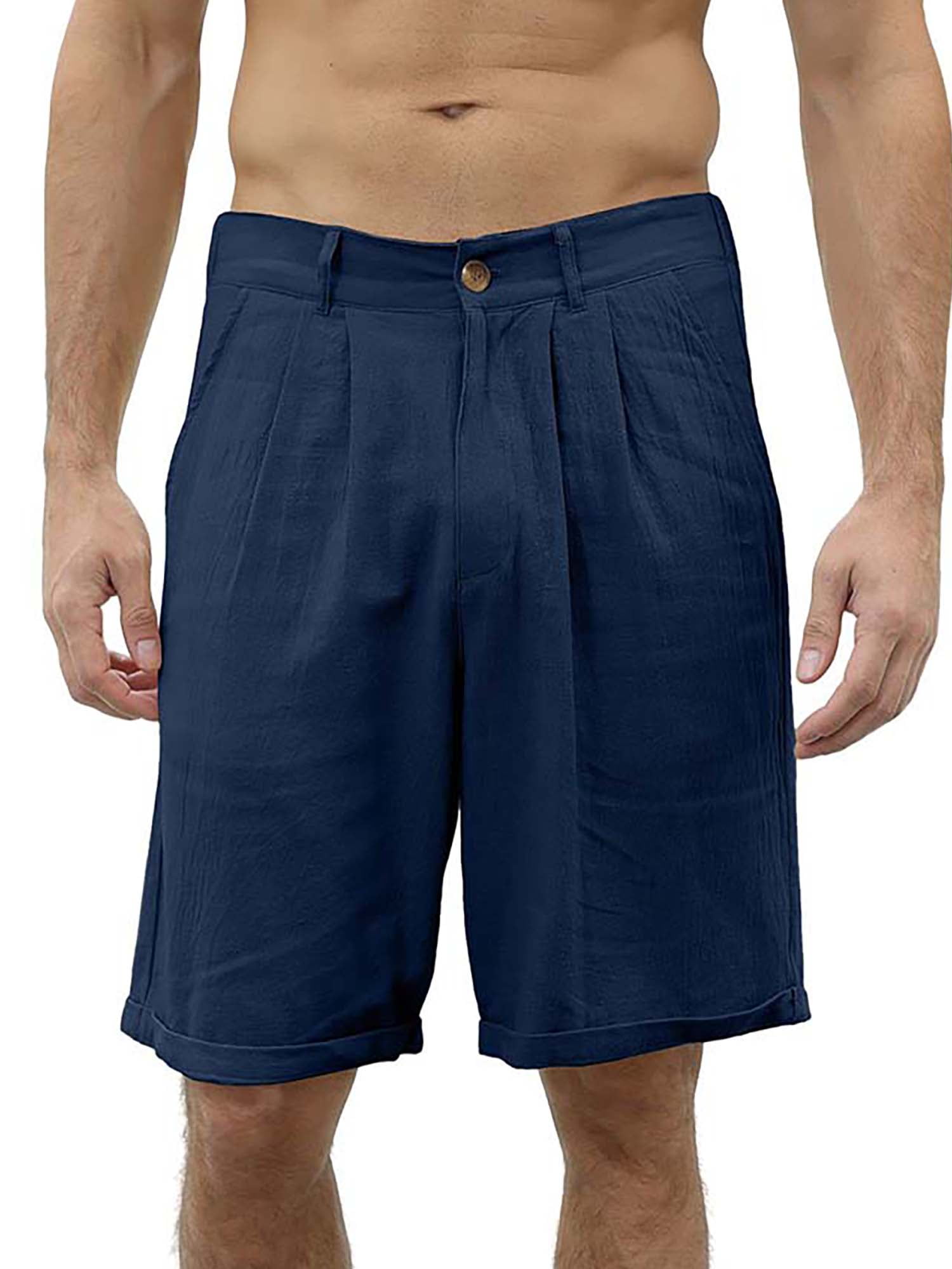 Men Taupe Cargo Pocket Parachute Shorts