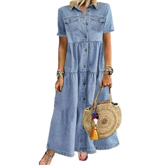 Niuer Short Sleeve Maxi Long T-Shirt Dresses for Women Plus Size Casual Vintage Long Dress Ladies Oversized Boho Kaftan Dress