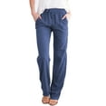 thumbnail image 1 of Niuer Women Elastic High Waist Lounge Pant Active Wear Plus Size Sport Workout Jogger Yoga Sweat Pants Pocket Casual Comfy Trousers, 1 of 2