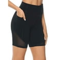 thumbnail image 1 of Niuer Women Plus Size Lounge Active Wear Summer Workout Yoga Sweat Short Pant Stretch High Waist Bike Gym Exercise Legging Pocket, 1 of 3