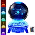 thumbnail image 1 of Niulife 3D Galaxy Crystal Ball Night Light,16 Color Changing Decolamp for Educational Science,Space Cool Gadgets Astronomy Gifts,Valentines Day Gifts for Him Boyfriend Husband Kids, 1 of 6