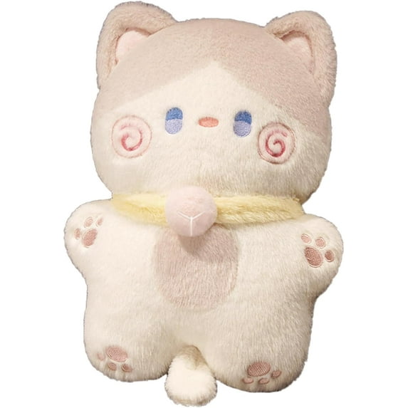 Niulife Cute Cat Plush, Cuddle Kitty Plushies, Soft Stuffed Animal Toy, Kawaii Cat Plushie for Friends, Classmates, Girlfriends Birthday Valentine's Day, Pink