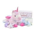 thumbnail image 1 of Niuniu Daddy 19'' Weighted Unicorn Stuffed Animal Soft Giant Mommy Unicorn with 4 Baby  Plush Toys, 1 of 11