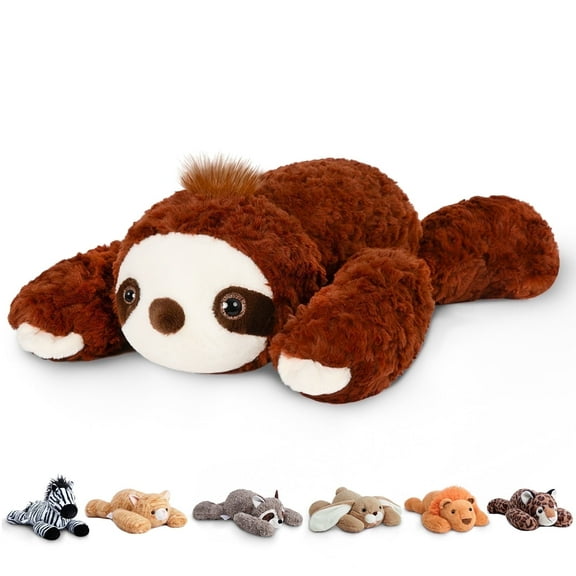 Niuniu Daddy Stuffed Animal Plush Toy, Weighted Sloth, 3.3lb, Soft Faux Fur, 20 Inch